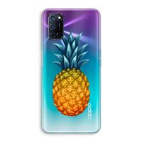 CaseCompany Grote ananas: Oppo A92 Transparant Hoesje