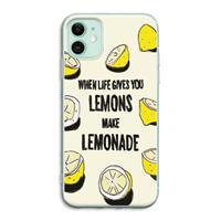 CaseCompany Lemonade: iPhone 11 Transparant Hoesje