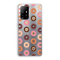 CaseCompany Donuts: Oppo A95 5G Transparant Hoesje