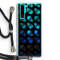 CaseCompany Musketon Skulls: Huawei P30 Pro Transparant Hoesje met koord