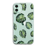 CaseCompany Tropische bladeren: iPhone 11 Transparant Hoesje