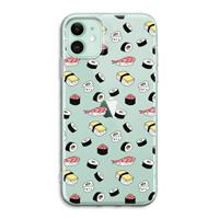 CaseCompany Sushi time: iPhone 11 Transparant Hoesje
