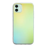 CaseCompany Minty mist pastel: iPhone 11 Transparant Hoesje