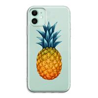 CaseCompany Grote ananas: iPhone 11 Transparant Hoesje