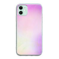 CaseCompany Flow mist pastel: iPhone 11 Transparant Hoesje