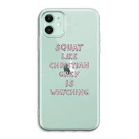 CaseCompany Christian Grey: iPhone 11 Transparant Hoesje