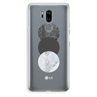 CaseCompany Marmeren cirkels: LG G7 Thinq Transparant Hoesje