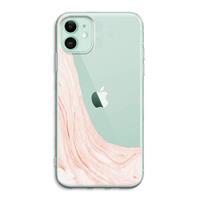 CaseCompany Peach bath: iPhone 11 Transparant Hoesje