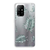 CaseCompany Simple leaves: Oppo A95 5G Transparant Hoesje