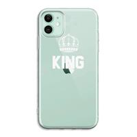 CaseCompany King zwart: iPhone 11 Transparant Hoesje