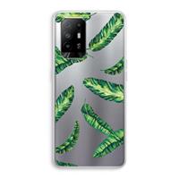 CaseCompany Lange bladeren: Oppo A95 5G Transparant Hoesje
