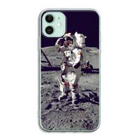 CaseCompany Spaceman: iPhone 11 Transparant Hoesje
