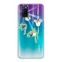 CaseCompany Hang In There: Oppo A92 Transparant Hoesje