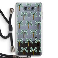 CaseCompany Paradise: LG G6 Transparant Hoesje met koord