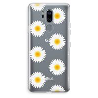 CaseCompany Margrietjes: LG G7 Thinq Transparant Hoesje