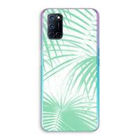 CaseCompany Palmbladeren: Oppo A92 Transparant Hoesje
