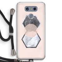 CaseCompany Creatieve toets: LG G6 Transparant Hoesje met koord
