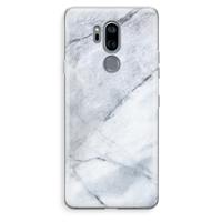 CaseCompany Witte marmer: LG G7 Thinq Transparant Hoesje