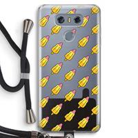 CaseCompany Waterijsjes: LG G6 Transparant Hoesje met koord