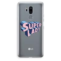 CaseCompany Superlady: LG G7 Thinq Transparant Hoesje