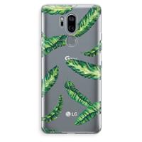 CaseCompany Lange bladeren: LG G7 Thinq Transparant Hoesje