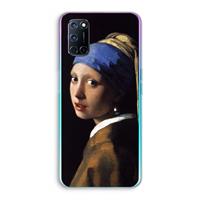 CaseCompany The Pearl Earring: Oppo A92 Transparant Hoesje