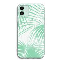 CaseCompany Palmbladeren: iPhone 11 Transparant Hoesje