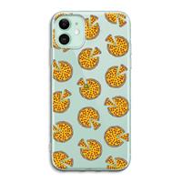 CaseCompany You Had Me At Pizza: iPhone 11 Transparant Hoesje