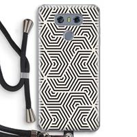 CaseCompany Magic pattern: LG G6 Transparant Hoesje met koord