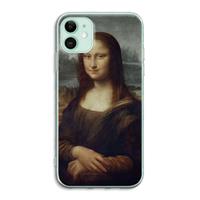 CaseCompany Mona Lisa: iPhone 11 Transparant Hoesje