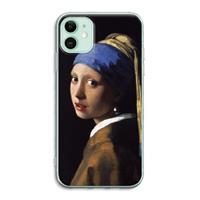 CaseCompany The Pearl Earring: iPhone 11 Transparant Hoesje
