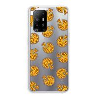 CaseCompany You Had Me At Pizza: Oppo A95 5G Transparant Hoesje