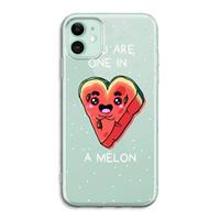 CaseCompany One In A Melon: iPhone 11 Transparant Hoesje