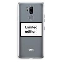 CaseCompany Limited edition: LG G7 Thinq Transparant Hoesje