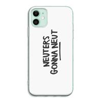 CaseCompany Neuters: iPhone 11 Transparant Hoesje