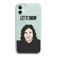 CaseCompany Let It Snow: iPhone 11 Transparant Hoesje
