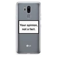 CaseCompany Your opinion: LG G7 Thinq Transparant Hoesje