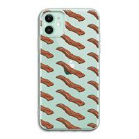 CaseCompany Bacon to my eggs #2: iPhone 11 Transparant Hoesje