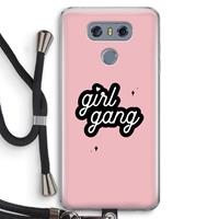 CaseCompany Girl Gang: LG G6 Transparant Hoesje met koord