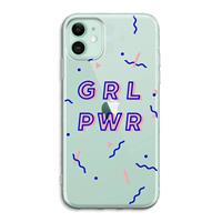 CaseCompany GRL PWR: iPhone 11 Transparant Hoesje