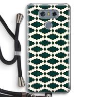CaseCompany Moroccan tiles: LG G6 Transparant Hoesje met koord
