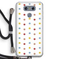 CaseCompany Bollen: LG G6 Transparant Hoesje met koord