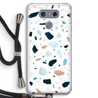 CaseCompany Terrazzo N°13: LG G6 Transparant Hoesje met koord