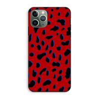 CaseCompany Red Leopard: iPhone 11 Pro Tough Case