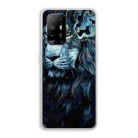 CaseCompany Darkness Lion: Oppo A95 5G Transparant Hoesje