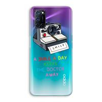 CaseCompany Smile: Oppo A92 Transparant Hoesje