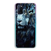 CaseCompany Darkness Lion: Oppo A92 Transparant Hoesje