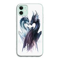 CaseCompany Yin Yang Dragons: iPhone 11 Transparant Hoesje