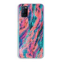 CaseCompany Electric Times: Oppo A92 Transparant Hoesje