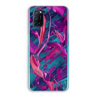 CaseCompany Pink Clouds: Oppo A92 Transparant Hoesje